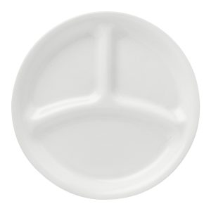 Corelle® Winter Frost White 8.5 Divided Salad Plate